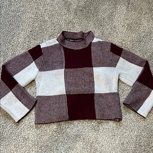 SHEIN Cropped Turtleneck Sweater